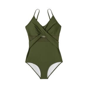 Sheisme One Piece Green Swimsuit Swimwear Sz S